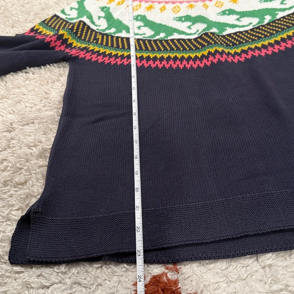 Modcloth Retro Charm Raglan Dinosaur Fair Isle Sweater - Picture 10 of 12